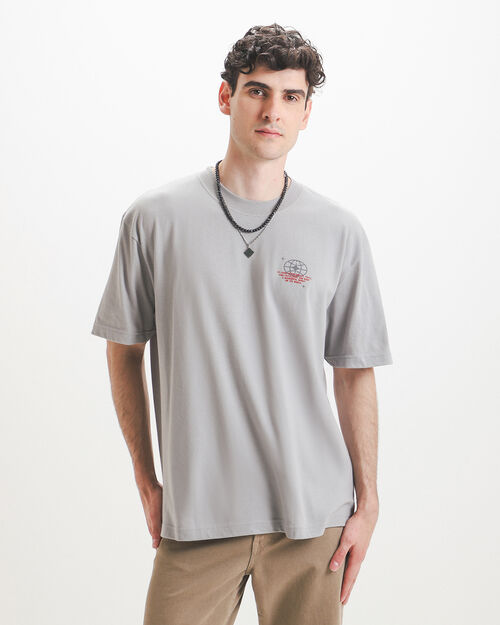 Playera Gris Gr&aacute;fico
