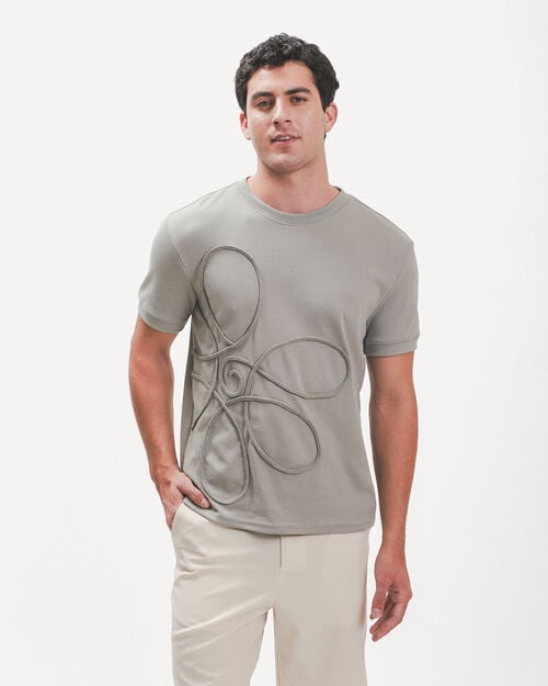 Playera Verde Relieve