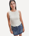 Top Blanco Textura,BLANCO