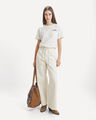 Pantal&oacute;n Jareta Wide Leg,CRUDO