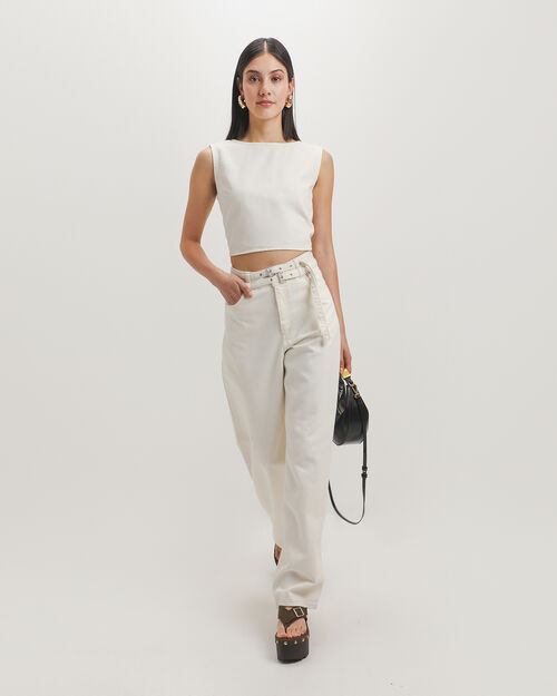 Top Sin Mangas Beige