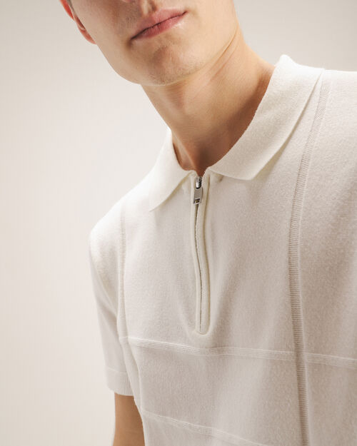 Polo Beige Manga Corta