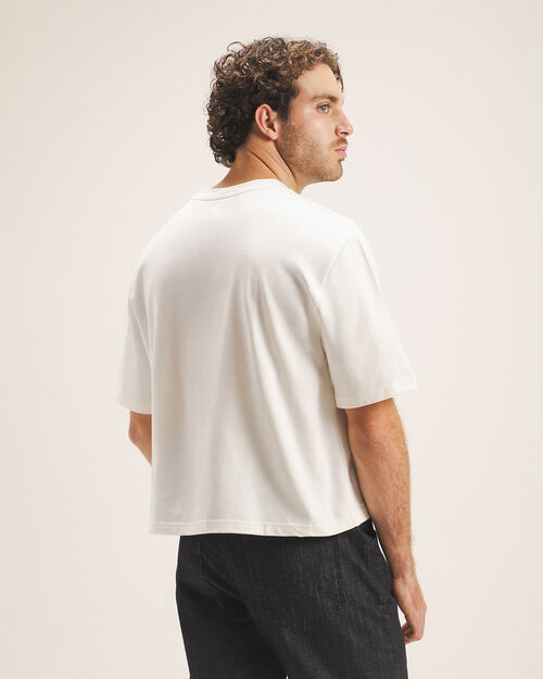 Playera Blanca Fit Boxy