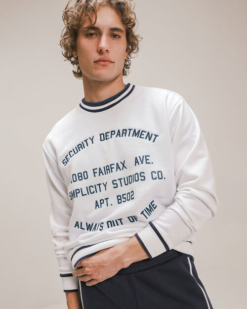 Sudadera Blanca Con Diseño