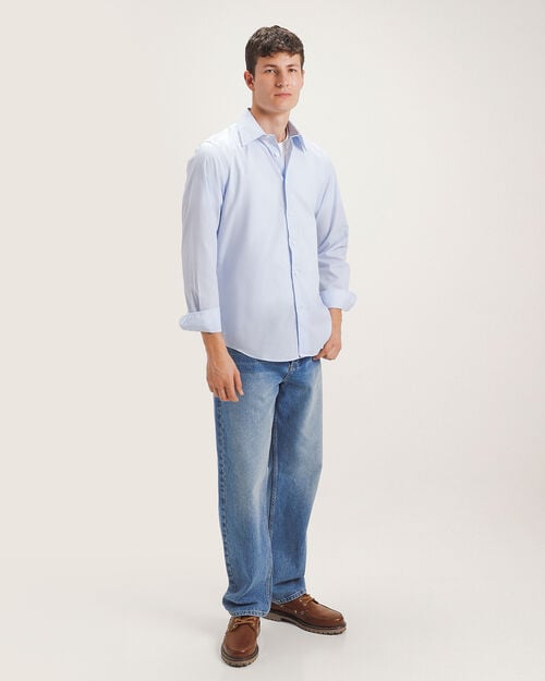 Camisa Azul Fit Slim