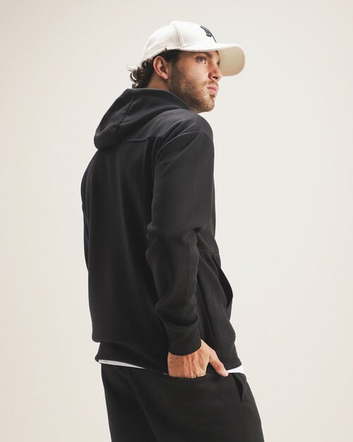 Sudadera Hoodie Cerrada, NEGRO Sudadera Hoodie Cerrada