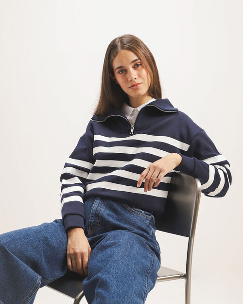 Sudadera Azul Relaxed