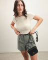 Playera Cropped Beige,CRUDO