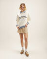 Sudadera Cerrada Blanca,BLANCO