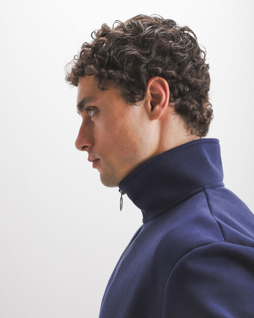 Sudadera Half Zipper Azul