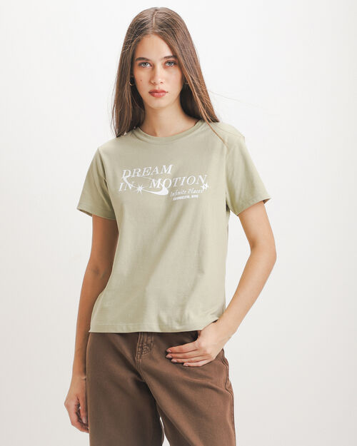 Playera Verde Texto