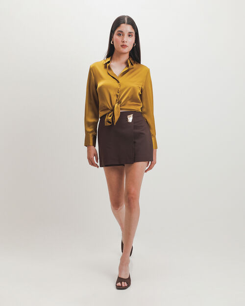 Camisa Relaxed Satinada