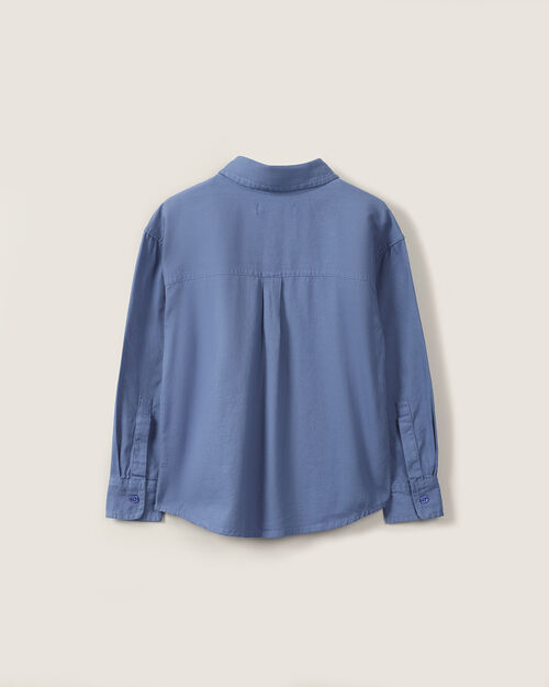 Camisa Azul Manga Larga