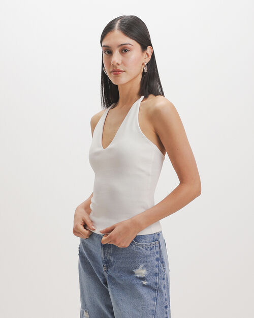 Top Halter Tejido