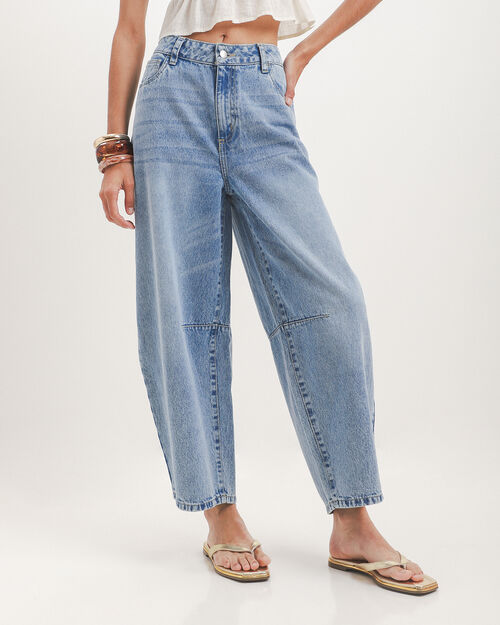 Jeans Fit Barrel Carpintero