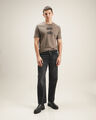 Playera Estampada Gris,CAFE