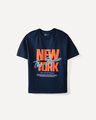Playera Estampada Aplicaciones,AZUL MARINO