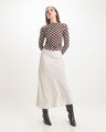 Falda Midi Animal Print,BEIGE