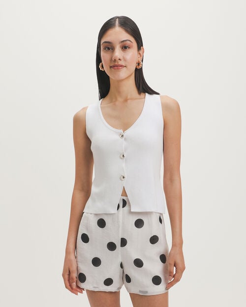 Chaleco Tejido Cropped