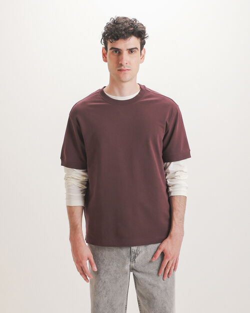 Playera Roja Relaxed