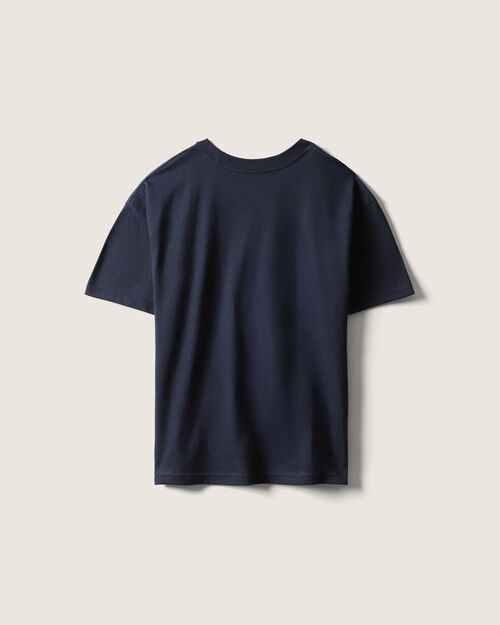 Playera Azul Estampada