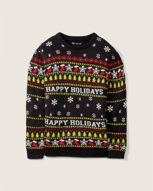 Suéter Navideño Negro