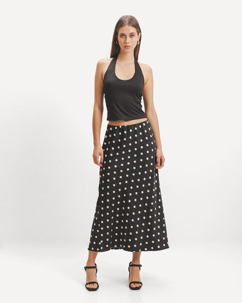 Falda Midi Estampada