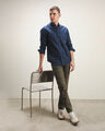Pantalón Verde Fit Slim,OLIVO