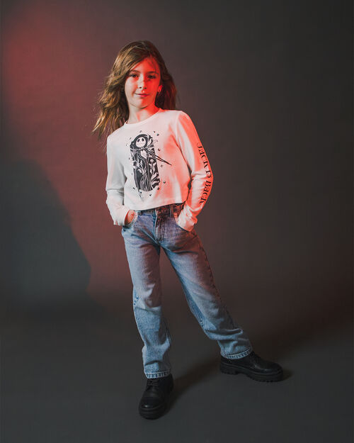 Jeans Azul Diseño Metálico