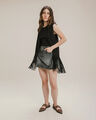 Chaleco Flecos Negro,NEGRO