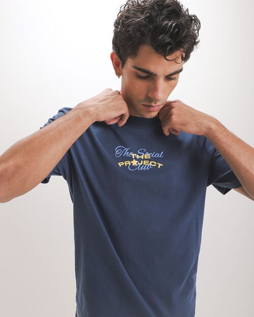 Playera Relaxed Azul