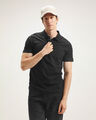 Polo Manga Corta Azul,NEGRO