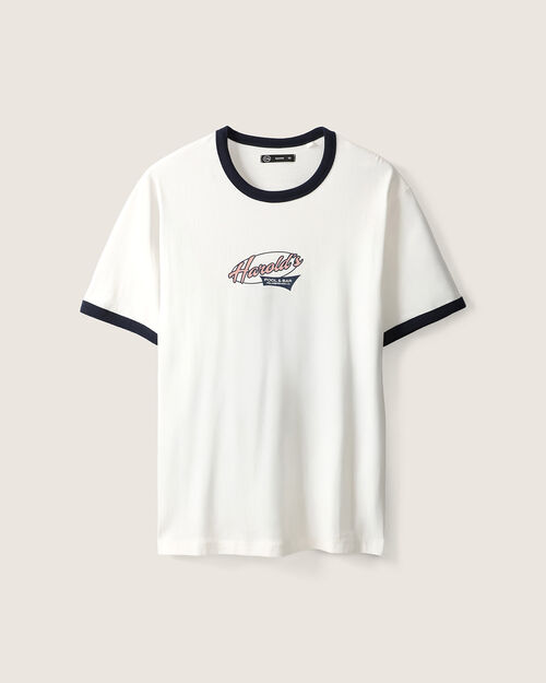 Playera Estampada Blanca