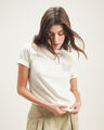 Playera Blanca Mariposa,BLANCO HUESO