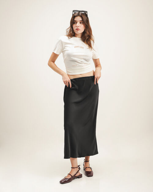 Falda Midi Negra