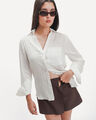 Camisa Blanca Texturizada,BLANCO HUESO