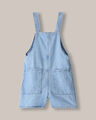 Jumpsuit Short De Mezclilla,AZUL CIELO