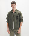 Sobrecamisa Verde Bolsillos,VERDE OBSCURO