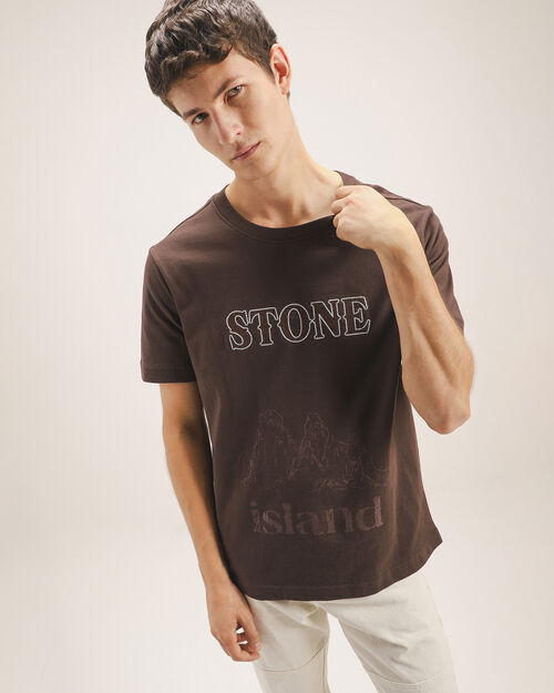 Playera Estampada Caf&eacute;