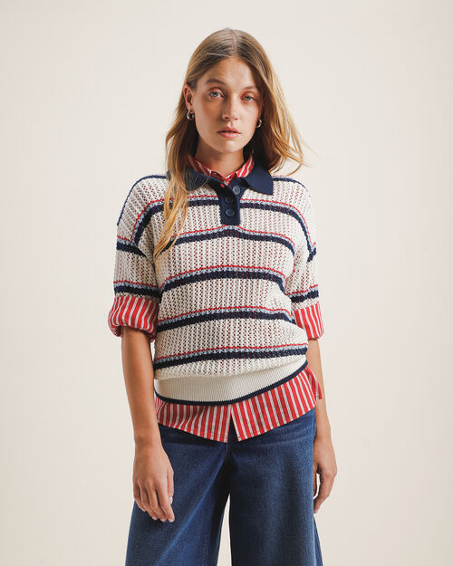 Polo Estampado Rayas