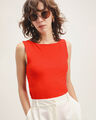Top Sin Mangas Rojo,ROJO