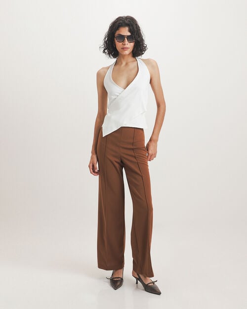 Pantal&oacute;n Caqui Hebilla