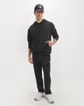 Jogger B&aacute;sico Relaxed,NEGRO