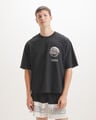 Playera Boxy Dise&ntilde;o,NEGRO