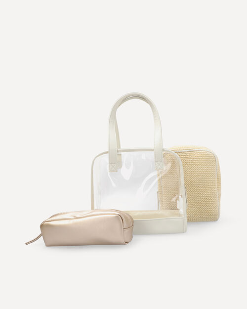 Set Cosmetiquera Beige