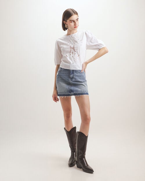 Blusa Tejido Eyelet