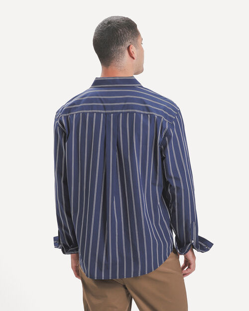 Camisa Boxy Azul