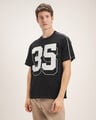 Playera Blanca Estampada,NEGRO