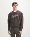 Sudadera Azul Relaxed,CHOCOLATE