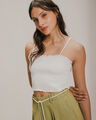 Crop Top Tirantes Smock,CRUDO